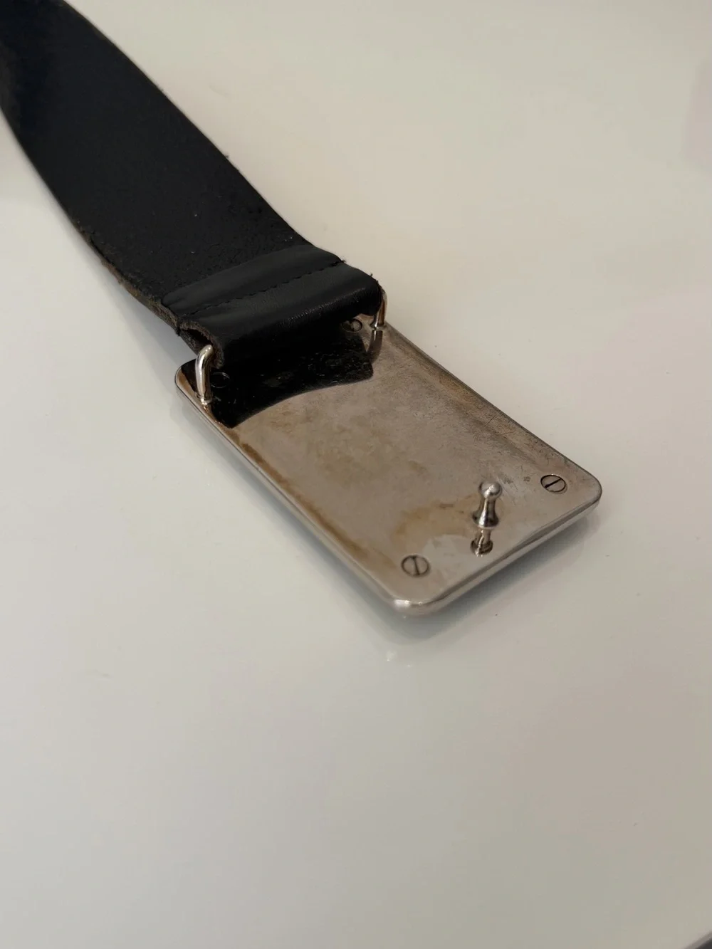 Dolce & Gabbana Archival “Men's Collection” Leather Plaque Belt